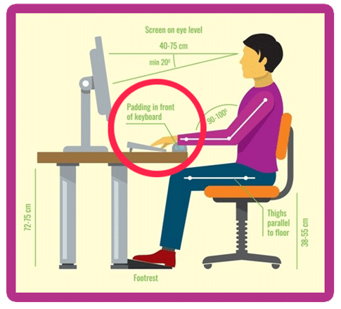 Correct sitting posture while working on computer new arrivals